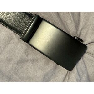 Bostanten Italian Leather Ratchet Men's Black Slide Belt G